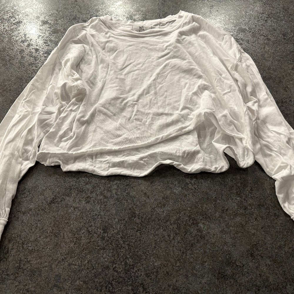 Free People Long Sleeve Crop Top